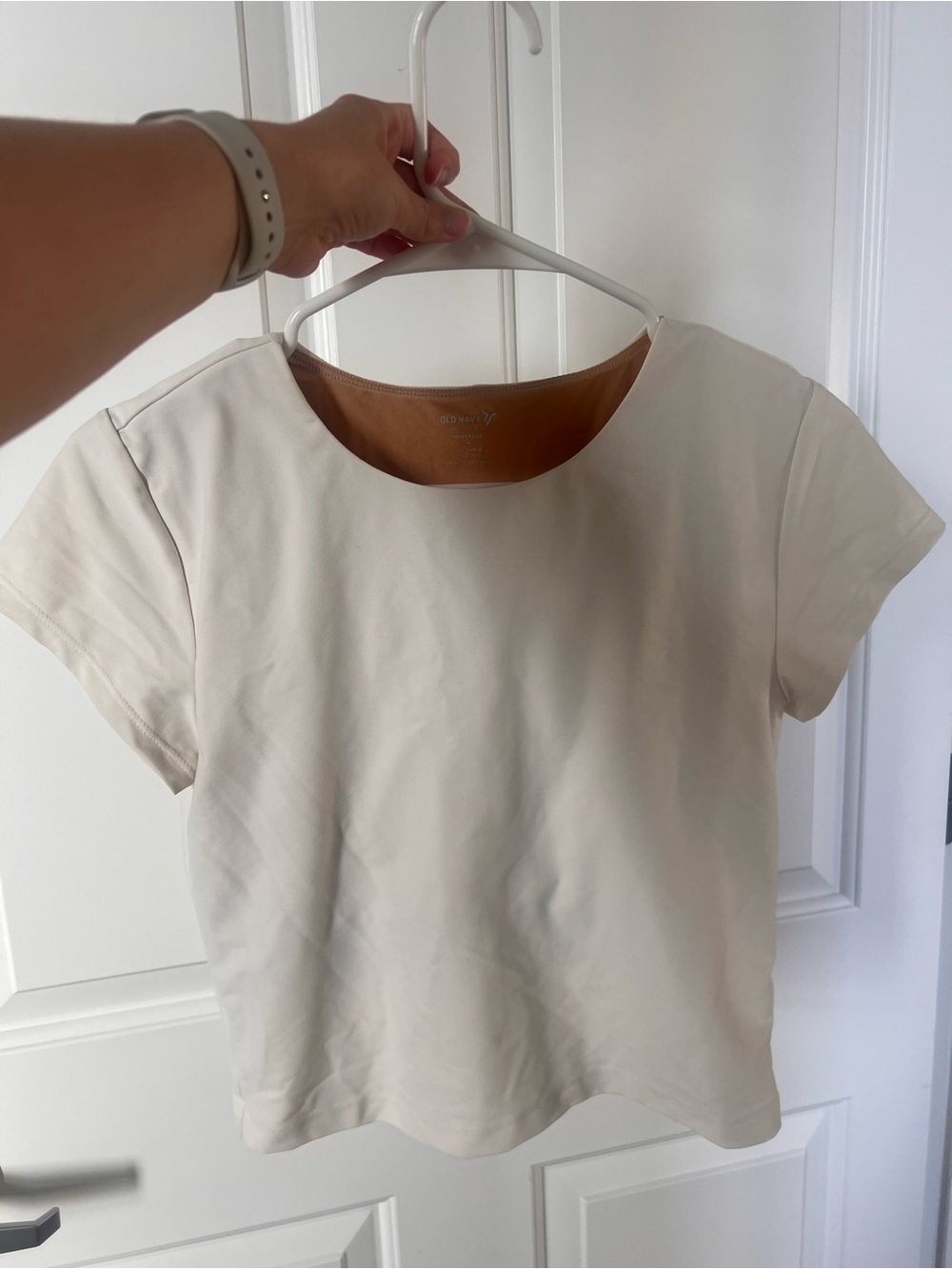 Old Navy Cream Short Sleeve Tee